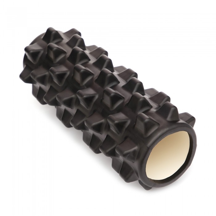 Масажний ролик Cornix EVA 33 x 14 см (валик, роллер) XR-0325 Black