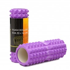 Масажний ролик Cornix EVA 33 x 14 см (валик, роллер) XR-0328 Violet