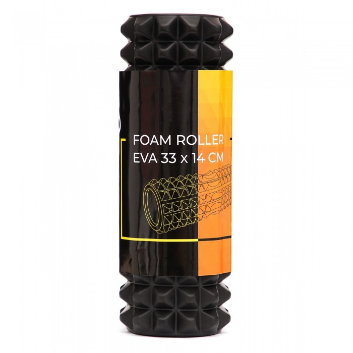 Масажний ролик Cornix EVA 33 x 14 см (валик, роллер) XR-0329 Black