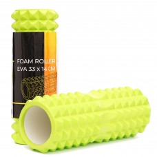 Масажний ролик Cornix EVA 33 x 14 см (валик, роллер) XR-0330 Green