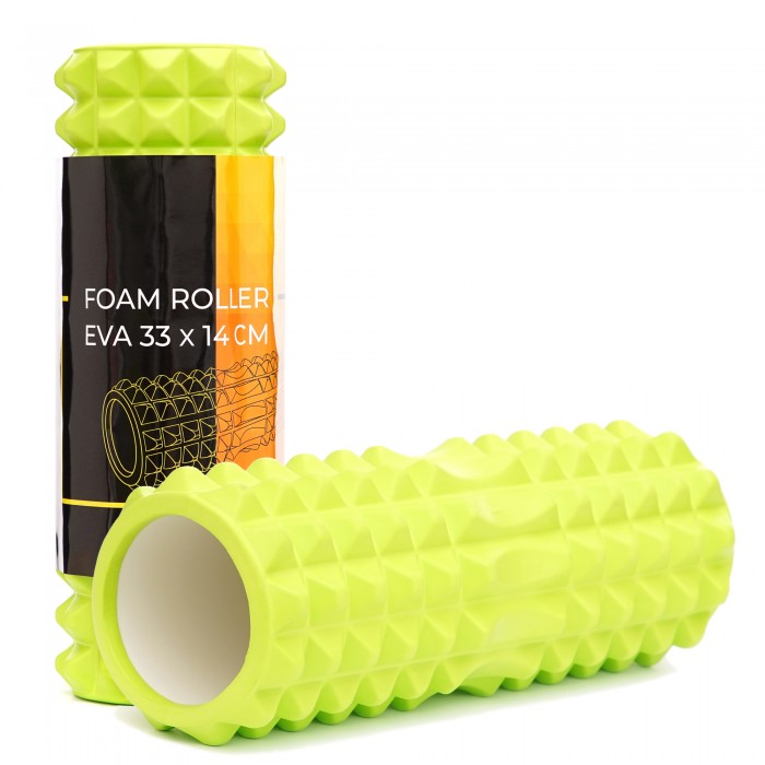 Масажний ролик Cornix EVA 33 x 14 см (валик, роллер) XR-0330 Green