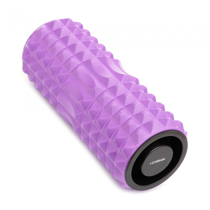 Масажний ролик Cornix EVA 33 x 14 см (валик, роллер) XR-0338 Violet