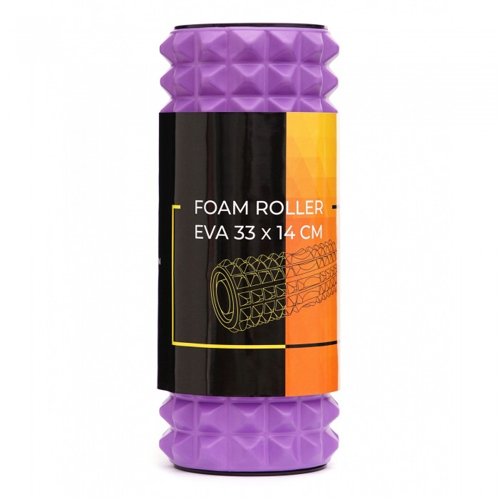 Масажний ролик Cornix EVA 33 x 14 см (валик, роллер) XR-0338 Violet