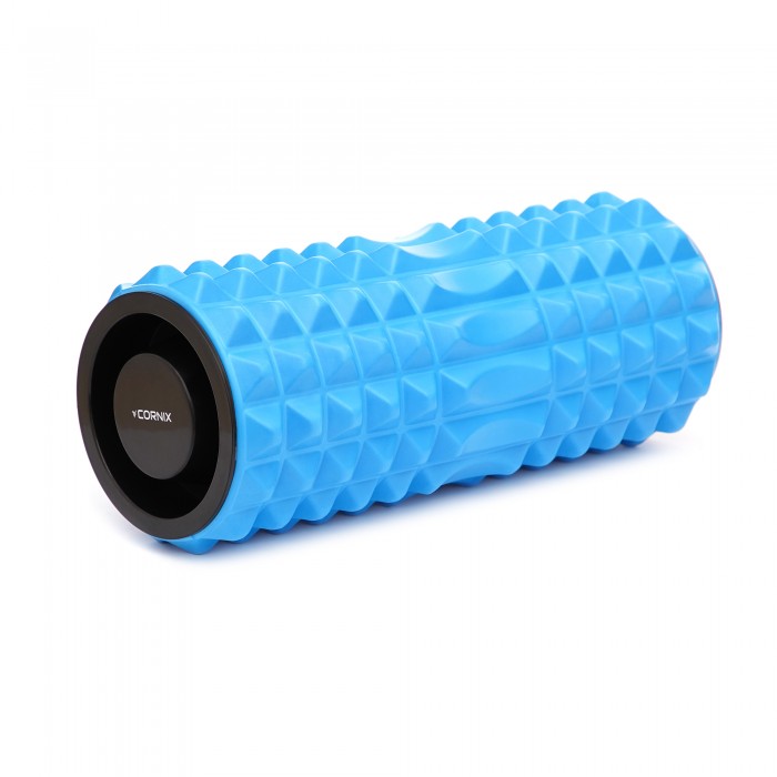 Масажний ролик Cornix EVA 33 x 14 см (валик, роллер) XR-0340 Blue
