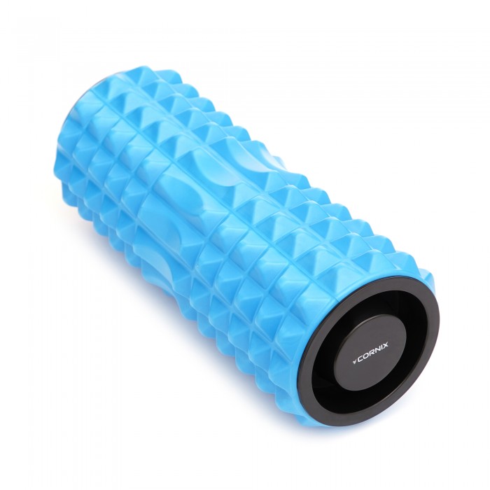 Масажний ролик Cornix EVA 33 x 14 см (валик, роллер) XR-0340 Blue