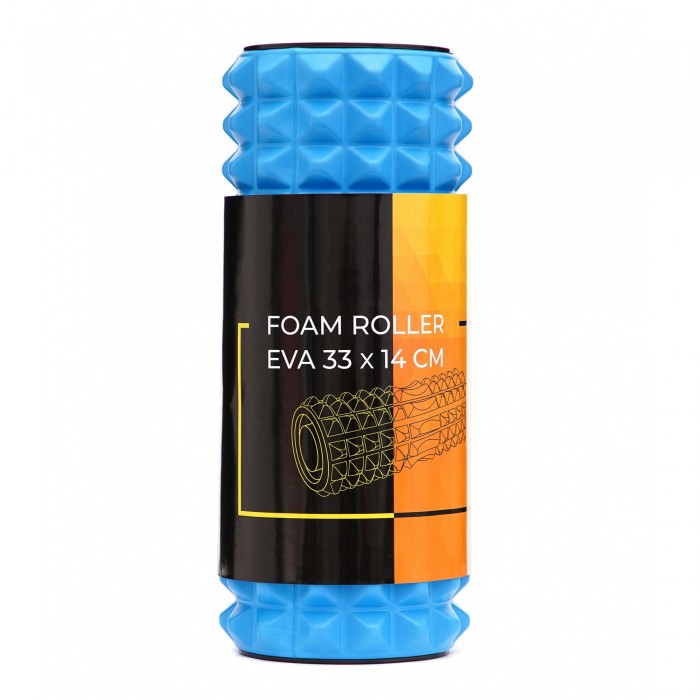 Масажний ролик Cornix EVA 33 x 14 см (валик, роллер) XR-0340 Blue