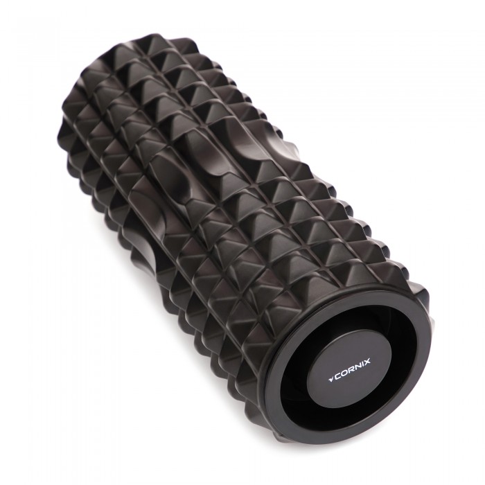Массажный ролик Cornix EVA 33 x 14 см (валик, роллер) XR-0341 Black