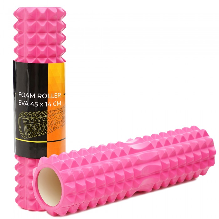 Масажний ролик Cornix EVA 45 x 14 см (валик, роллер) XR-0332 Pink