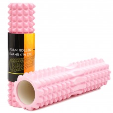 Масажний ролик Cornix EVA 45 x 14 см (валик, роллер) XR-0336 Light Pink