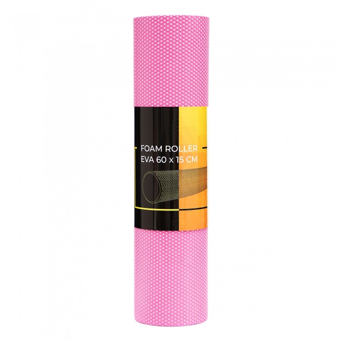Массажный ролик Cornix EVA+ 60 x 15 см (валик, роллер) XR-0308 Pink
