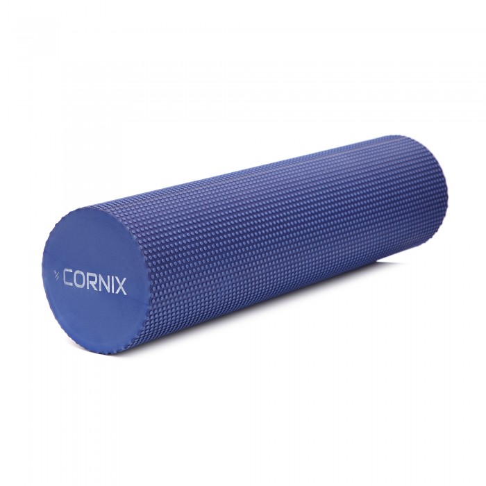 Массажный ролик Cornix EVA+ 60 x 15 см (валик, роллер) XR-0309 Navy Blue