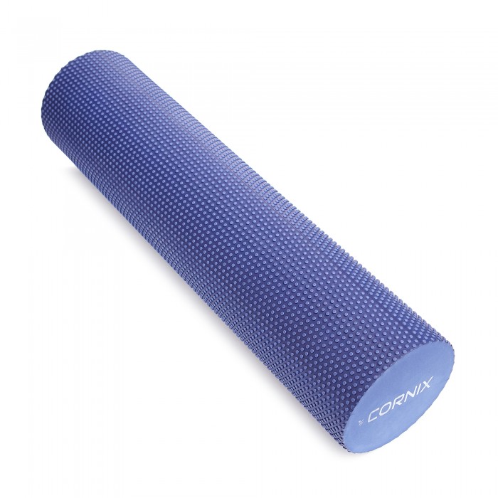Массажный ролик Cornix EVA+ 60 x 15 см (валик, роллер) XR-0309 Navy Blue