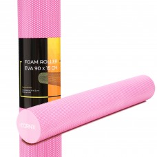 Массажный ролик Cornix EVA+ 90 x 15 см (валик, роллер) XR-0313 Pink