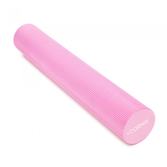 Массажный ролик Cornix EVA+ 90 x 15 см (валик, роллер) XR-0313 Pink