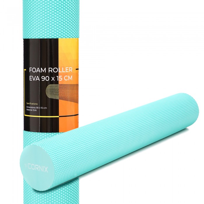 Массажный ролик Cornix EVA+ 90 x 15 см (валик, роллер) XR-0315 Mint