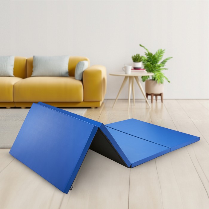 Мат гімнастичний складний 4FIZJO XL 240 x 120 x 5 см Blue (P-5907739319715)