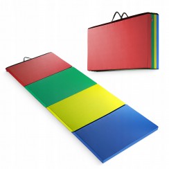 Мат гімнастичний складний 4FIZJO XL 240 x 120 x 5 см Multicolor (P-5905973402774)