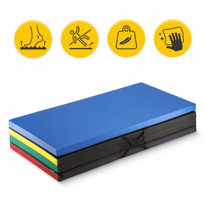 Мат гімнастичний складний 4FIZJO XL 240 x 120 x 5 см Multicolor (P-5905973402774)