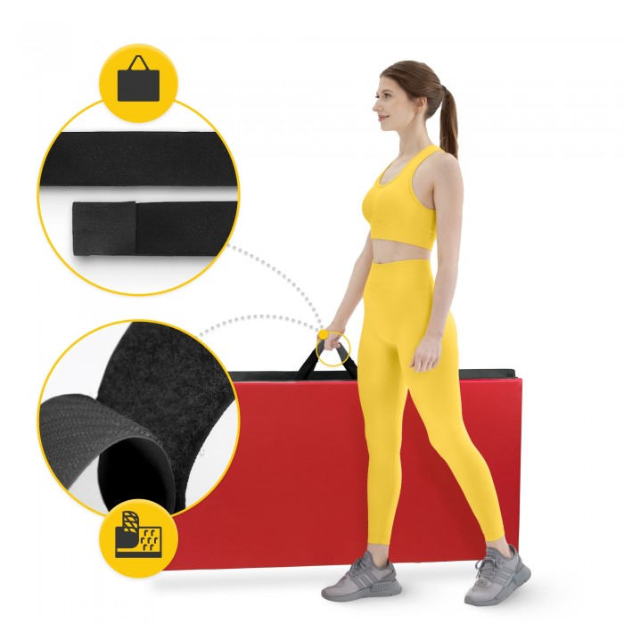 Мат гімнастичний складний 4FIZJO XL 240 x 120 x 5 см Multicolor (P-5905973402774)