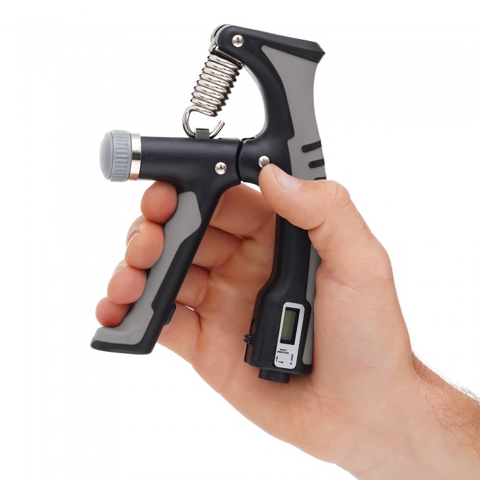Эспандер кистевой Cornix 10-100 кг с регулируемой нагрузкой и счетчиком XR-0276 Black/Grey