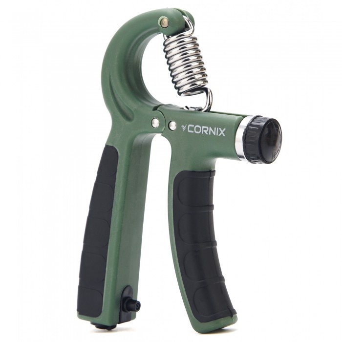 Эспандер кистевой Cornix 5-60 кг с регулируемой нагрузкой и счетчиком XR-0261 Navy Green/Black