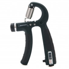 Еспандер кистьовий пружинний Cornix 5-60 кг з регульованим навантаженням та лічильником XR-0262 Black