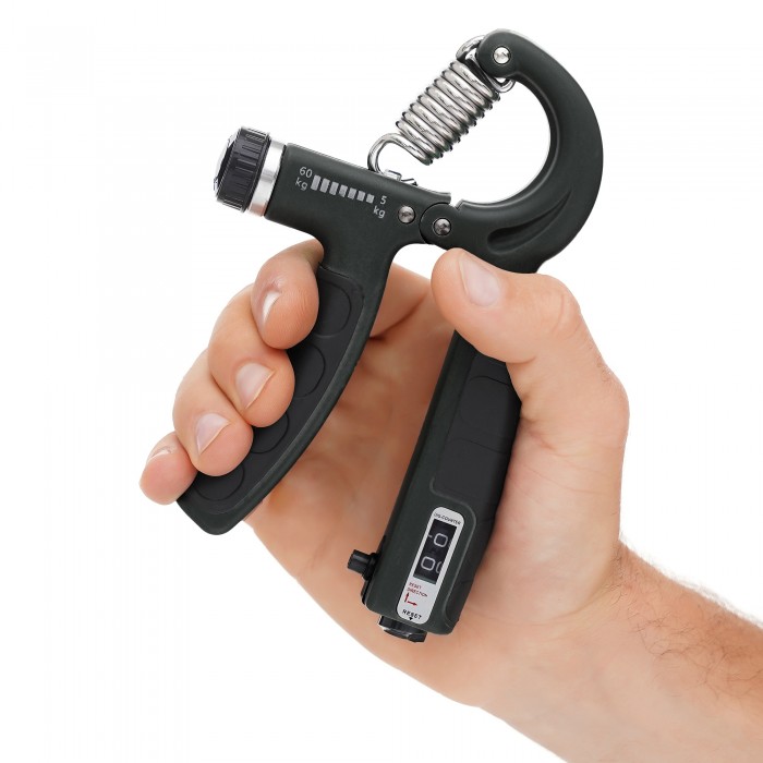 Эспандер кистевой Cornix 5-60 кг с регулируемой нагрузкой и счетчиком XR-0262 Black