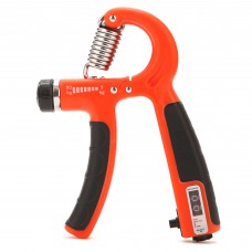 Еспандер кистьовий пружинний Cornix 5-60 кг з регульованим навантаженням та лічильником XR-0265 Orange/Black