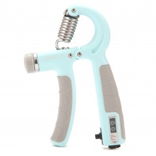 Еспандер кистьовий пружинний Cornix 5-60 кг з регульованим навантаженням та лічильником XR-0266 Mint/Grey