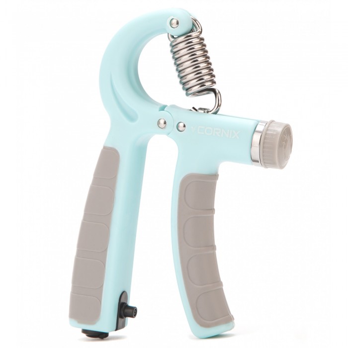 Эспандер кистевой Cornix 5-60 кг с регулируемой нагрузкой и счетчиком XR-0266 Mint/Grey