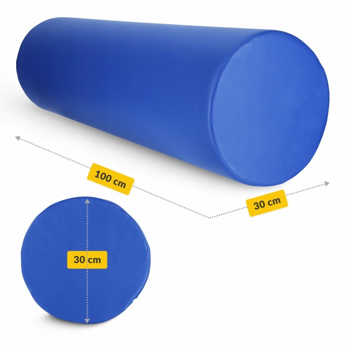 Валик для масажного столу, реабілітації та масажу 4FIZJO 100 x 30 см Blue (P-5905973402958)