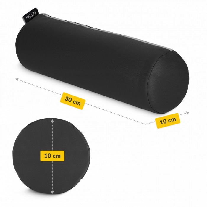 Валик для масажного столу, реабілітації та масажу 4FIZJO 30 x 10 см Black (P-5905973403009)