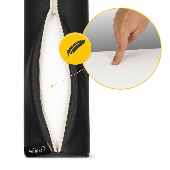 Валик для масажного столу, реабілітації та масажу 4FIZJO 30 x 10 см Black (P-5905973403009)