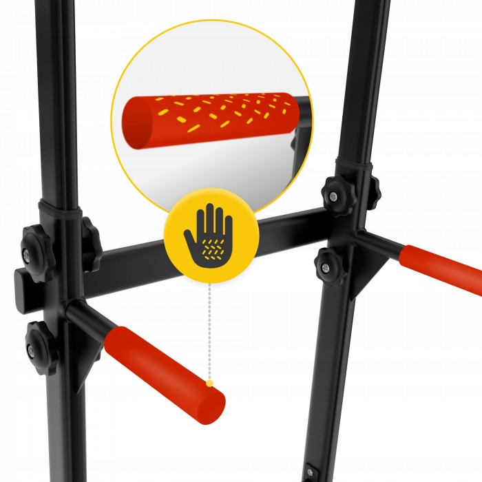 Напольная стойка Турник Брусья 4FIZJO регулируемая Black (P-5905973402613)