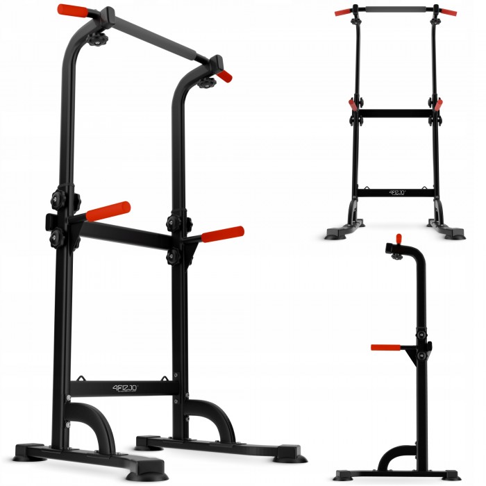 Напольная стойка Турник Брусья 4FIZJO регулируемая Black (P-5905973402613)