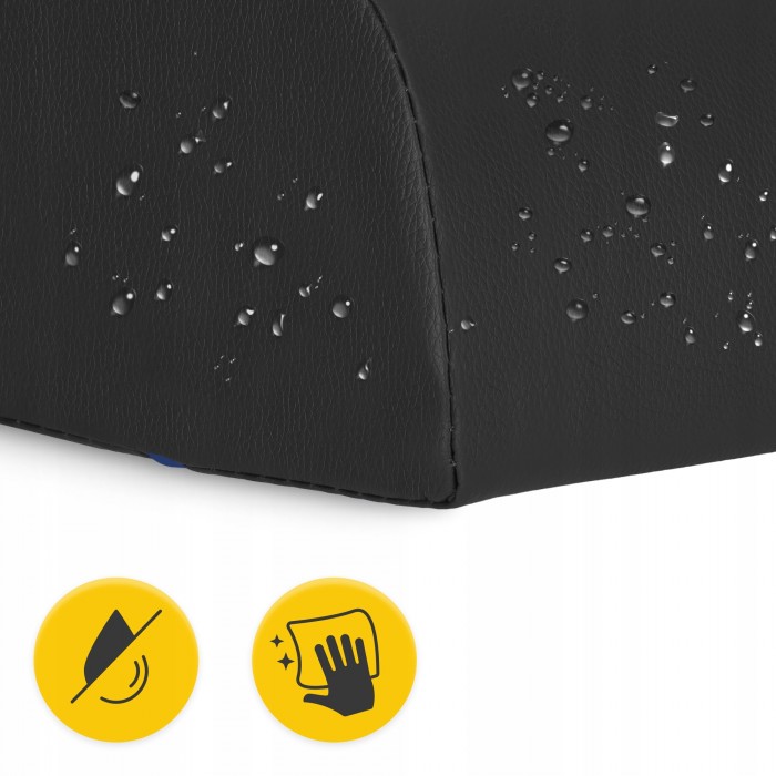 Напіввалик для масажного столу, реабілітації та масажу 4FIZJO 60 x 30 x 15 Black (P-5905973402910)