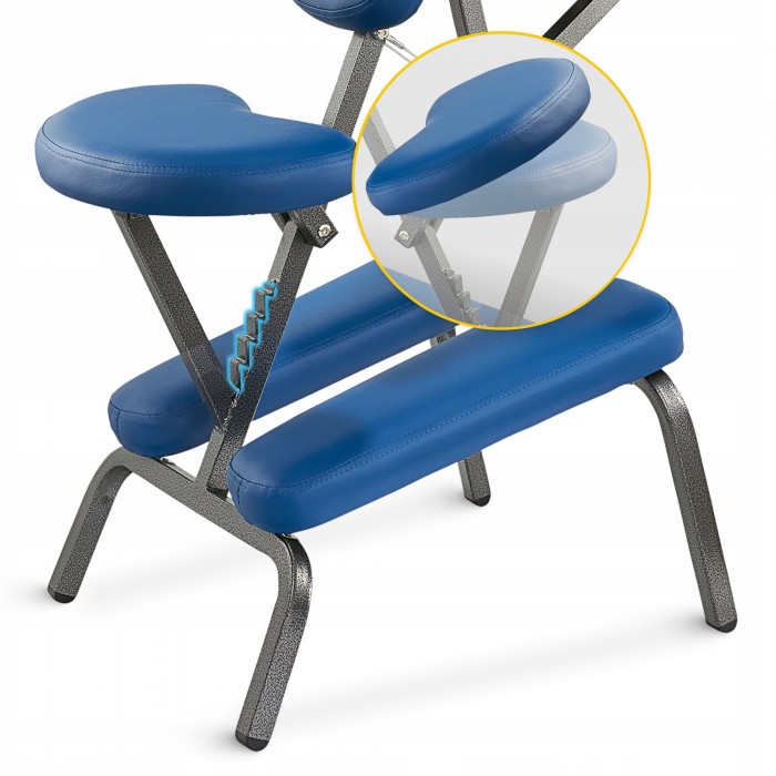 Стул для массажа 4FIZJO регулируемый, складной Blue (P-5905973402781)