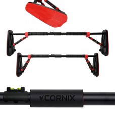 Турнік у дверний отвір розсувний Cornix Elite+ 100-140 см XR-0295 Black/Red