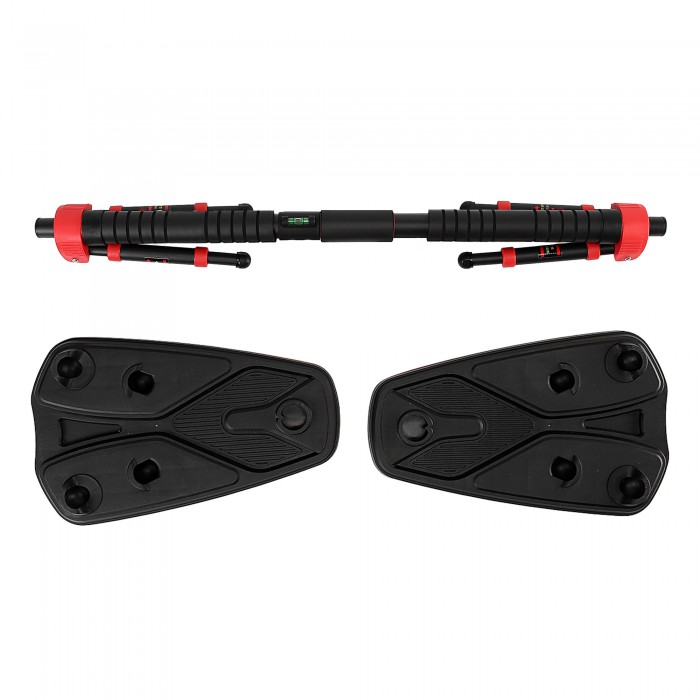 Турнік у дверний отвір розсувний Cornix Elite+ 100-140 см XR-0295 Black/Red