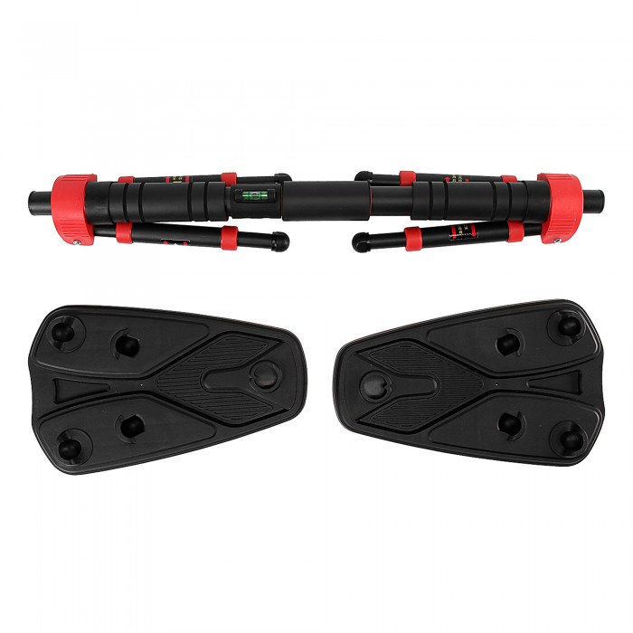 Турнік у дверний отвір розсувний Cornix Elite+ 65-90 см XR-0293 Black/Red