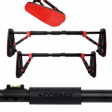 Турнік у дверний отвір розсувний Cornix Elite+ 80-120 см XR-0294 Black/Red