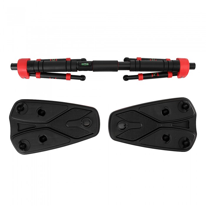 Турнік у дверний отвір розсувний Cornix Elite+ 80-120 см XR-0294 Black/Red