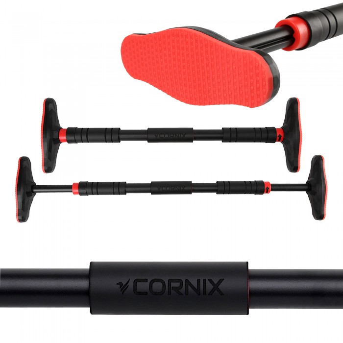 Турнік розсувний Cornix Pro 65-100 см XR-0283 Black/Red