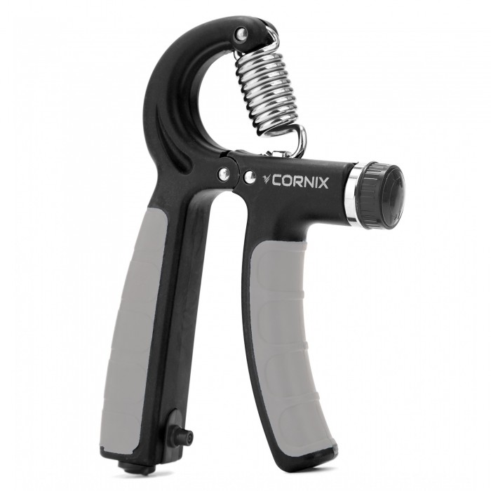 Эспандер кистевой Cornix 5-60 кг с регулируемой нагрузкой и счетчиком XR-0264 Black/Grey