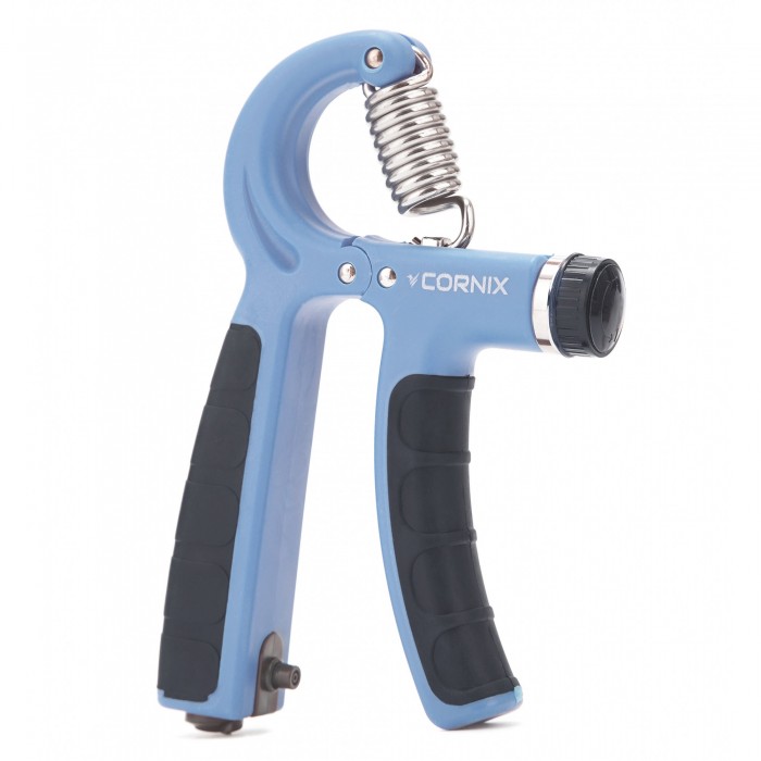 Эспандер кистевой Cornix 5-60 кг с регулируемой нагрузкой и счетчиком XR-0267 Sky Blue/Black