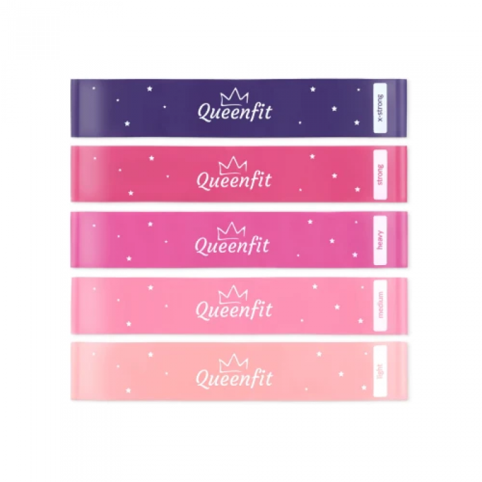 Набор резинок для фитнеса Queenfit 0,5-30кг Q-66258