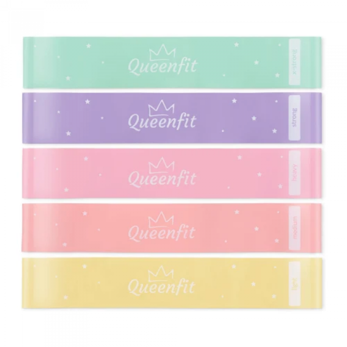 Набір гумок для фітнесу Queenfit 0,5-30 кг
