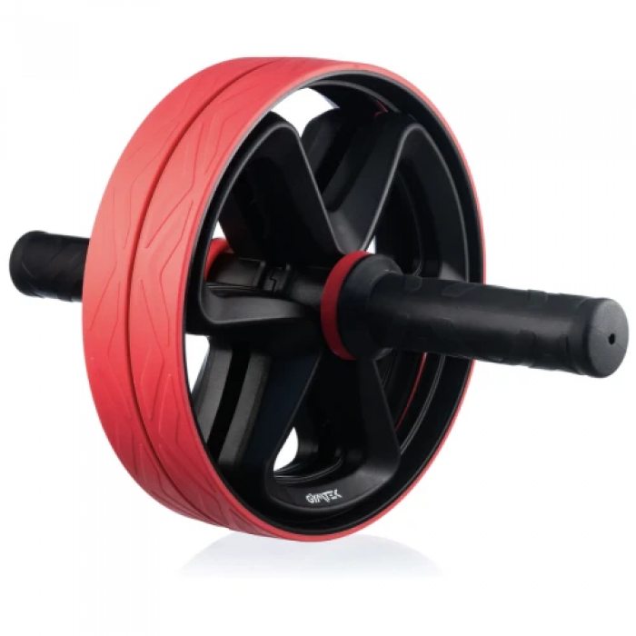 Ролик для преса подвійний Gymtek червоний