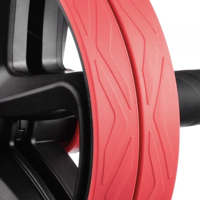 Ролик для преса подвійний Gymtek червоний