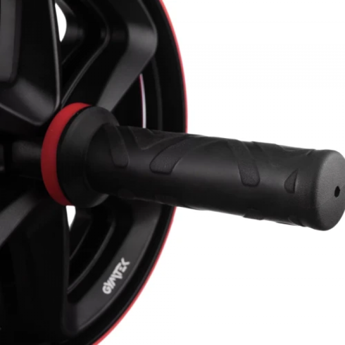 Ролик для преса подвійний Gymtek червоний